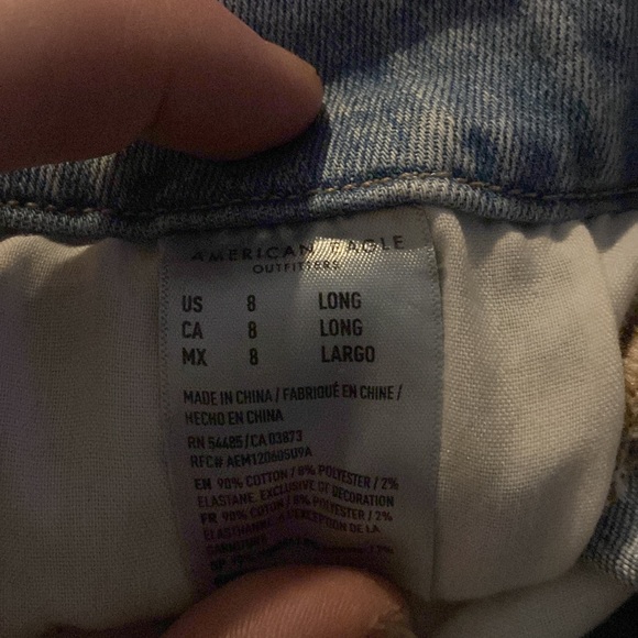 American eagle jeans size 8 long - Picture 2 of 3